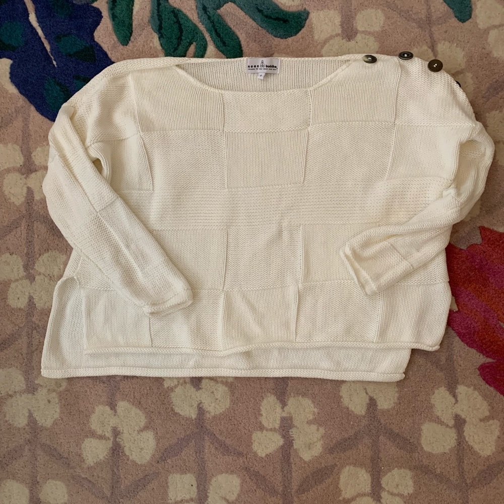 🌸Neon Buddha cotton sweater S🌸